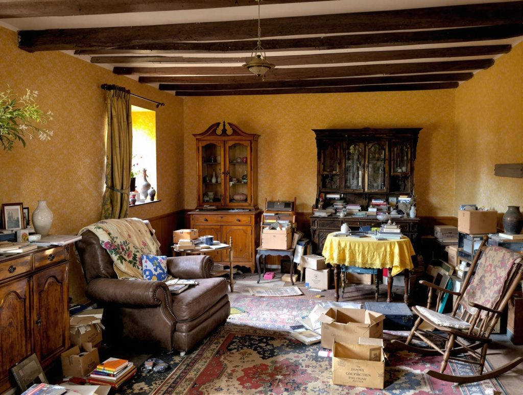 Un débarras d'une maison de campagne à Saint-Julien
